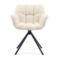 Krzesło Carnaby DAC Turn Leg Ivory White Riviera Maison