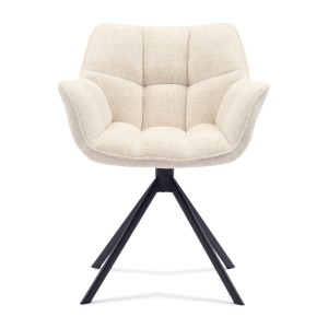 Krzesło Carnaby DAC Turn Leg Ivory White Riviera Maison 