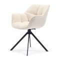 Krzesło Carnaby DAC Turn Leg Ivory White Riviera Maison