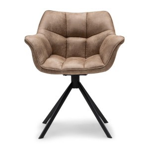 Krzesło Carnaby DAC Turn Leg Pel Camel Riviera Maison  