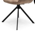 Krzesło Carnaby DAC Turn Leg Pel Camel Riviera Maison