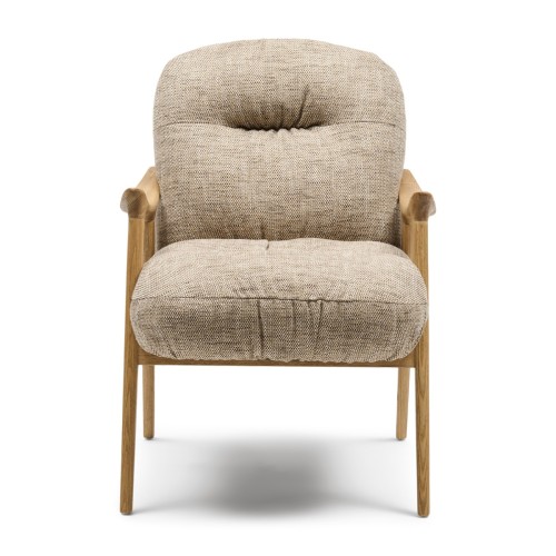 Krzesło Castello Dining Armchair Two-Tone Weave Light Brown  Riviera Maison  