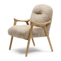 Krzesło Castello Dining Armchair Two-Tone Weave Light Brown  Riviera Maison