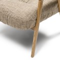Krzesło Castello Dining Armchair Two-Tone Weave Light Brown  Riviera Maison