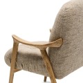 Krzesło Castello Dining Armchair Two-Tone Weave Light Brown  Riviera Maison