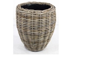 Donica  DRYPOT VASE szara fi 40cm x 46cm   