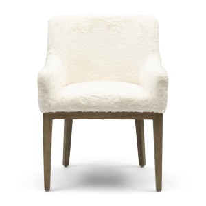Krzesło Whistler DAC Faux Fur Snow  Riviera Maison   