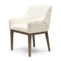 Krzesło Whistler DAC Faux Fur Snow  Riviera Maison
