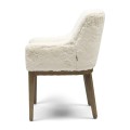 Krzesło Whistler DAC Faux Fur Snow  Riviera Maison