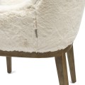 Krzesło Whistler DAC Faux Fur Snow  Riviera Maison