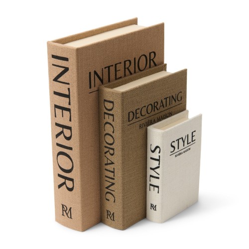 Dekoracja RM Interior Decorativ Book Riviera Maison zestaw 3szt.