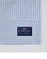 Narzuta Stripe checked organic cotton jacquard bedspread, blue/white  Lexington 260x240
