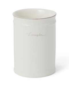 Pojemnik Lexington porcelain toothbrush mug, white/beige  Lexington