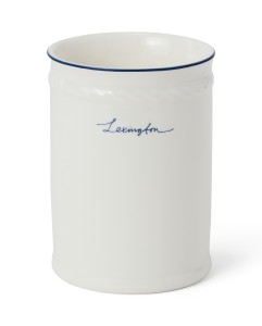 Pojemnik Lexington porcelain toothbrush mug,  white/blue  Lexington 
