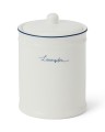 Pojemnik na waciki  porcelain cotton pad holder, white/blue Lexington