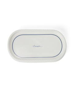 Tacka kosmetyczna porcelanowa  porcelain cosmetic tray, white/blue  Lexington  