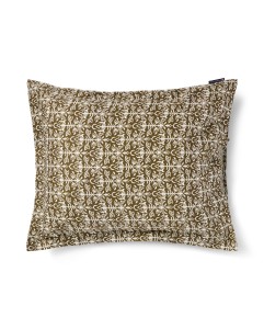 Poszewka Ornament cotton sateen pillowcase, olive/white Lexington 50x70