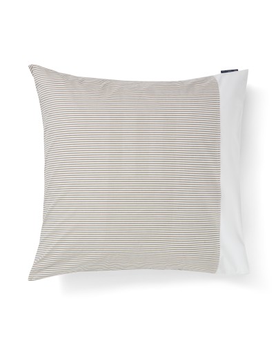 Poszewka Striped cotton percale  olive/white Lexington 40x40 