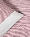 Poszewka Striped cotton percale pillowcase, fig/white Lexington 40x40
