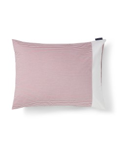 Poszewka Striped cotton percale pillowcase, fig/white Lexington 50x70