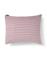 Poszewka Striped cotton percale pillowcase, fig/white Lexington 50x70