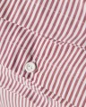 Poszewka Striped cotton percale pillowcase, fig/white Lexington 50x70
