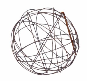 Dekoracja  kula Bauble Wire Rust Lauvring  D 30cm