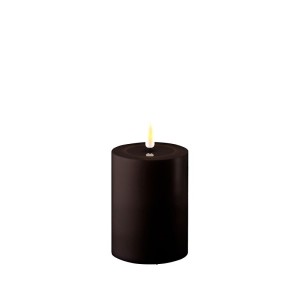 Świeca Czarna LED Block D: 7,5x 10cm Outdoor 