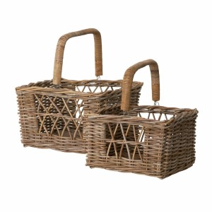 Kosz rattanowy Howie Basket  40X35H42 Lauvring  M Duży