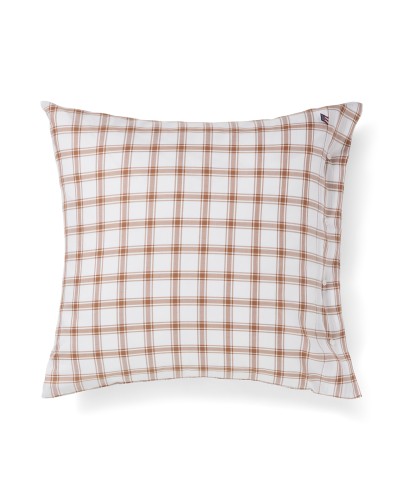 Poszewka Checked Lyocell /cotton Pin Poi Lexington 40x40 white/fudge