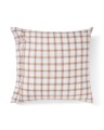 Poszewka Checked Lyocell /cotton Pin Poi Lexington 40x40 white/fudge