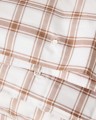Poszewka Checked Lyocell /cotton Pin Poi Lexington 40x40 white/fudge