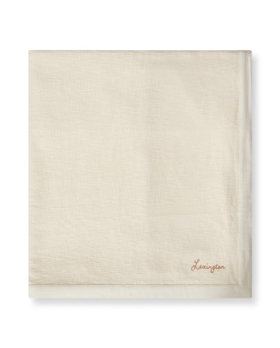 Narzuta / Pled Herringbone organic cotton bedspread, beige Lexington 160x240  