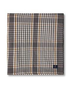 Obrus Checked linen/cotton tablecloth, gray  Lexington   150x250 
