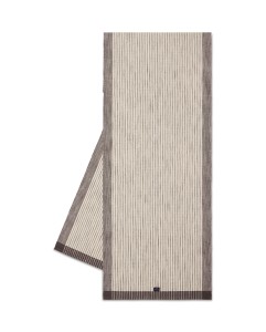 Bieżnik Striped organic cotton rib runner, dark gray/white Lexington  50x150