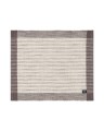 Podkładka Striped organic cotton rib placemat, dark gray/white Lexington 40x50