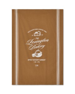 Ręcznik kuchenny Bakery printed organic cotton kitchen towel, fudge/white Lexington    