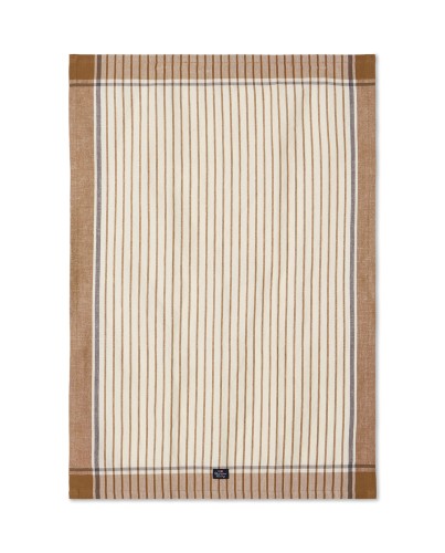 Ręcznik kuchenny Striped Linen /cotton Fudge/White Lexington     