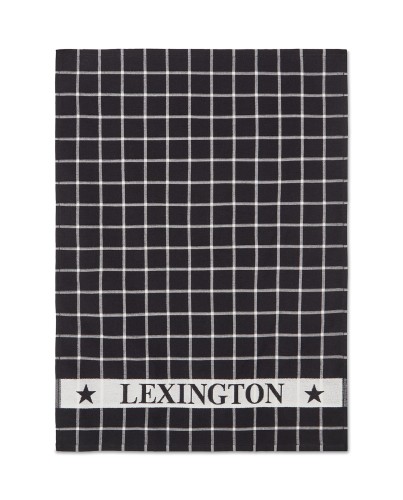 Ręcznik Lexington organic cotton terry kitchen towel, black/white  Lexington      