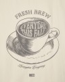 Ręcznik kuchenny Fresh brew printed organic cotton kitchen towel Lexington  off white /dk. gray