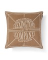 Poszewka Logo washed organic cotton  fudge Lexington 50x50