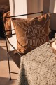 Poszewka Logo washed organic cotton  fudge Lexington 50x50