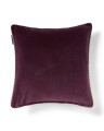 Poszewka Library organic cotton velvet pillow cover, fig/beige Lexington 50x50