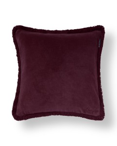 Poszewka Fringe organic cotton velvet pillow cover, fig Lexington 50x50 