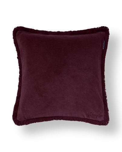 Poszewka Fringe organic cotton velvet pillow cover, fig Lexington 50x50 