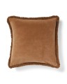 Poszewka Fringe organic cotton velvet pillow cover, fudge Lexington 50x50