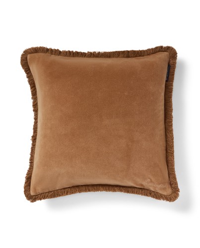 Poszewka Fringe organic cotton velvet pillow cover, fudge Lexington 50x50  