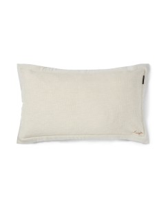 Poszewka Herringbone organic cotton pillow cover beige Lexington 50x90 cm