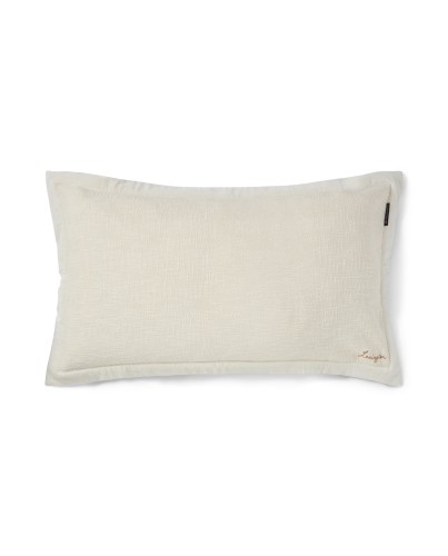 Poszewka Herringbone organic cotton pillow cover beige Lexington 50x90 cm