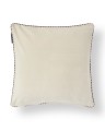 Poszewka Boston club organic cotton velvet pillow cover, beige/fig Lexington 50x50